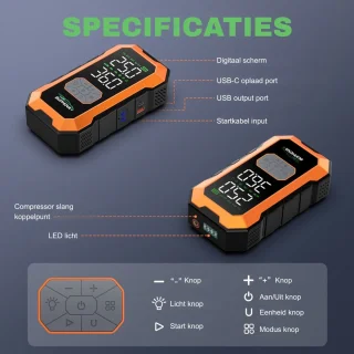 Wat vinden we goed aan de Bupmova 12V Jumpstarter - Auto starthulp