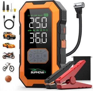Bupmova 12V startbooster oranje