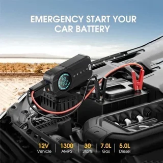 Buvaye - Jumpstarter voor Auto - Startkabels - Starthulp - 1000A - 12V - Jumpstarters - Powerbank 8400mah - Zwart
