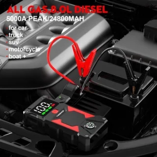 Car jumpstarter 5000A 24800mAh 12V startmotor