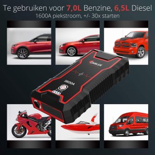 Wat vinden we goed aan de Carlux Jumpstarter 12V Powerbank 16.000 mAh