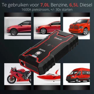 Carlux Jumpstarter 12V Powerbank 16.000 mAh