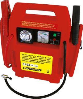 Carpoint Jumpstarter Compressor Zwart/Rood