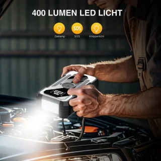 Carsa 12V Jumpstarter met Compressor 1500A 18800mAh