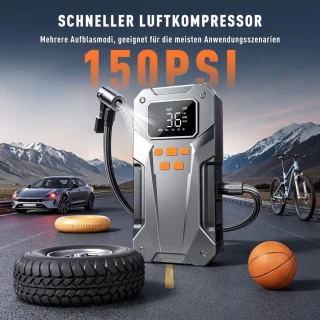 CLGP Jumpstarter met Compressor Startkabels Grijs/Zwart