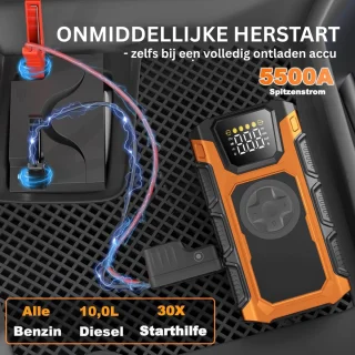 DailySupplies® Jumpstarter met compressor