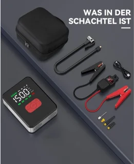 DailySupplies Jumpstarter met Compressor Zwart
