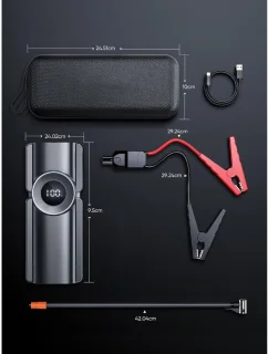 DailySupplies Jumpstarter met Compressor Zwart