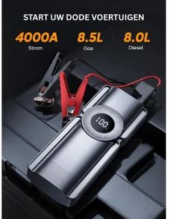 DailySupplies Jumpstarter met Compressor Zwart