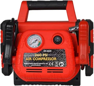 DailySupplies Jumpstarter met Compressor zwart/rood