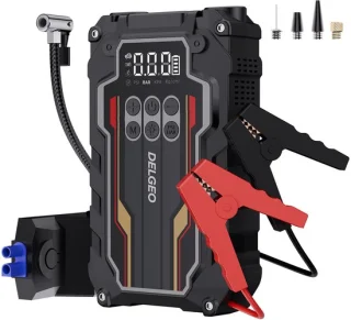 Delgeo 12V 2-in-1 jumpstarter voor auto