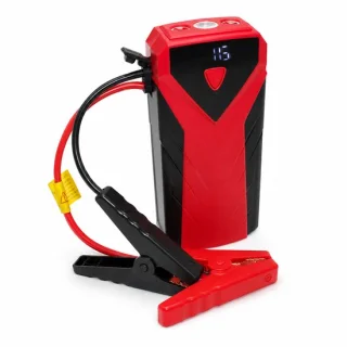Draagbare 12V-jumpstarter voor auto – rood/zwart