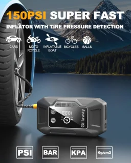 Draagbare Auto Jump Starter 4000A met Luchtcompressor en Power Bank