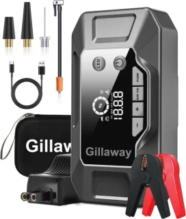 Draagbare Auto Jump Starter 4000A met Luchtcompressor en Power Bank