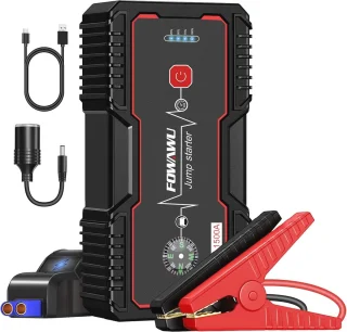 Draagbare Jump Starter 18000mAh 1500A met LED Zaklamp