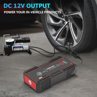 Draagbare Jump Starter 18000mAh 1500A met LED Zaklamp