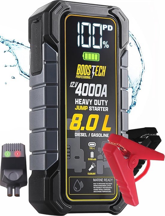 Draagbare Jump Starter 4000A 12V Acculader
