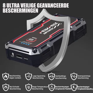 Draagbare Jump Starter Powerbank 26800mAh