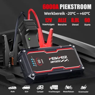 Draagbare Jump Starter Powerbank 26800mAh