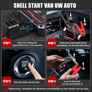 Draagbare Jump Starter Powerbank 26800mAh