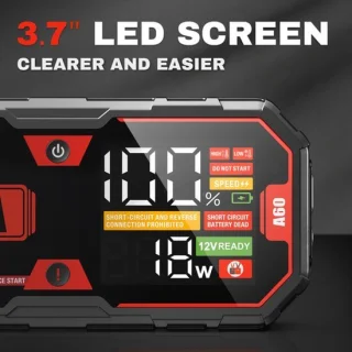 Draagbare jumpstarter 6000a voor 7l benzine - 12v powerbank met usb en verlichting