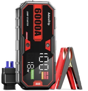 Draagbare jumpstarter 6000a voor 7l benzine met usb en verlichting