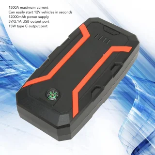 Draagbare Jumpstarter Autoaccubooster 1500A 12000mAh