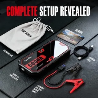 Draagbare jumpstarter voor auto-accu’s