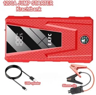 EAFC 12V Jumpstarter Startbooster voor Auto - Rood