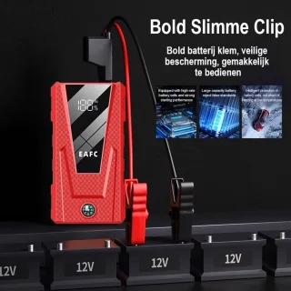 EAFC 12V Jumpstarter Startbooster voor Auto - Rood