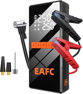 De EAFC 12V Jumpstarter Starthulp voor auto en motor in één oogopslag