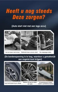 EAFC 12V Jumpstarter Starthulp voor auto en motor