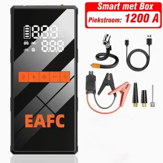EAFC 12V Jumpstarter voor Auto en Motor - 1000A / 20.000 mAh
