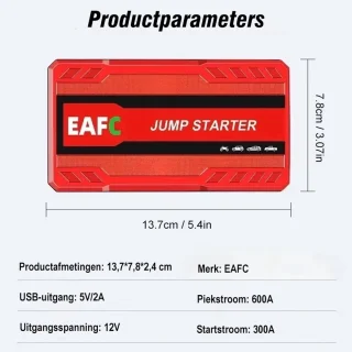 EAFC 12V Jumpstarter voor Auto