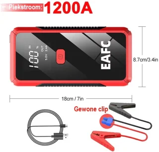 EAFC 12V Jumpstarter voor Auto