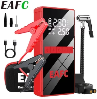 EAFC 4000A startboosterset met draagbare bandencompressor