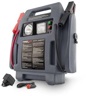 Compacte 4-in-1 energiestation: jumpstarter, voeding, compressor en lamp