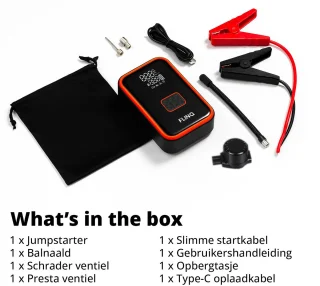 FlinQ 12V Jumpstarter voor Auto en Motor