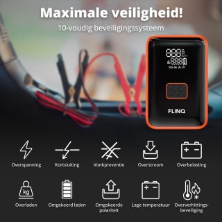 Wat vinden we goed aan de FlinQ 12V Jumpstarter voor Auto en Motor