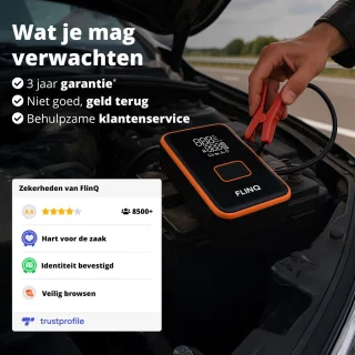 FlinQ 12V Jumpstarter voor Auto en Motor