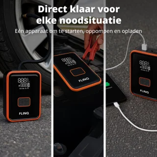 FlinQ 12V Jumpstarter voor Auto en Motor