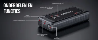 GE3000 Auto Starthulp 3000A Lithium Jumpstarter 12V