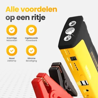 Golermo® Jump Starter & Powerbank 12800mAh