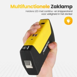 Golermo® Jump Starter & Powerbank 12800mAh