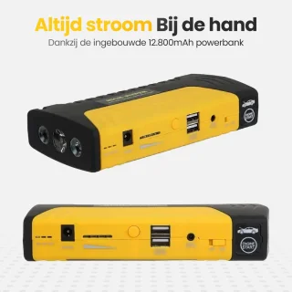 Golermo® Jump Starter & Powerbank 12800mAh