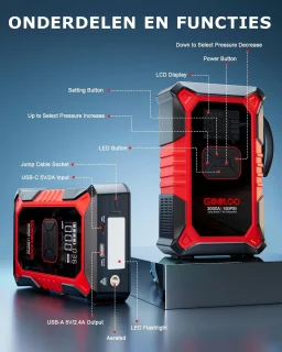 GOOLOO A3 - Jumpstarter & Powerbank
