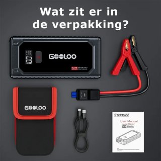 Wat vinden we goed aan de GOOLOO GE3000 - Jumpstarter en Powerbank