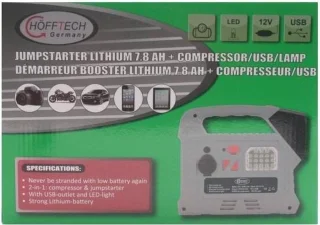 Hofftech Jumpstarter Lithium 12V 7.8Ah