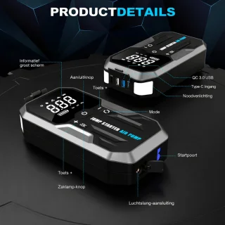 Wat vinden we goed aan de Jumalu 12V Jumpstarter Accu Booster