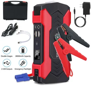 Jump Starter 28000mAh 12V 800A LED Display